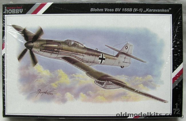 Special Hobby 1/72 Blohm Voss Bv-155B (V-1) Karavanken - (Bv155), SH 72072 plastic model kit